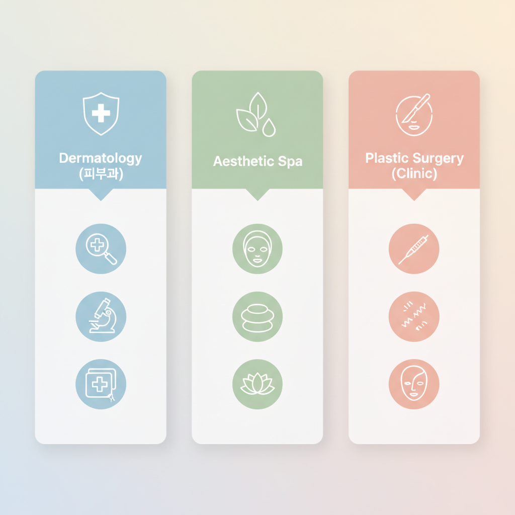 Three types of Korean skin clinics comparison