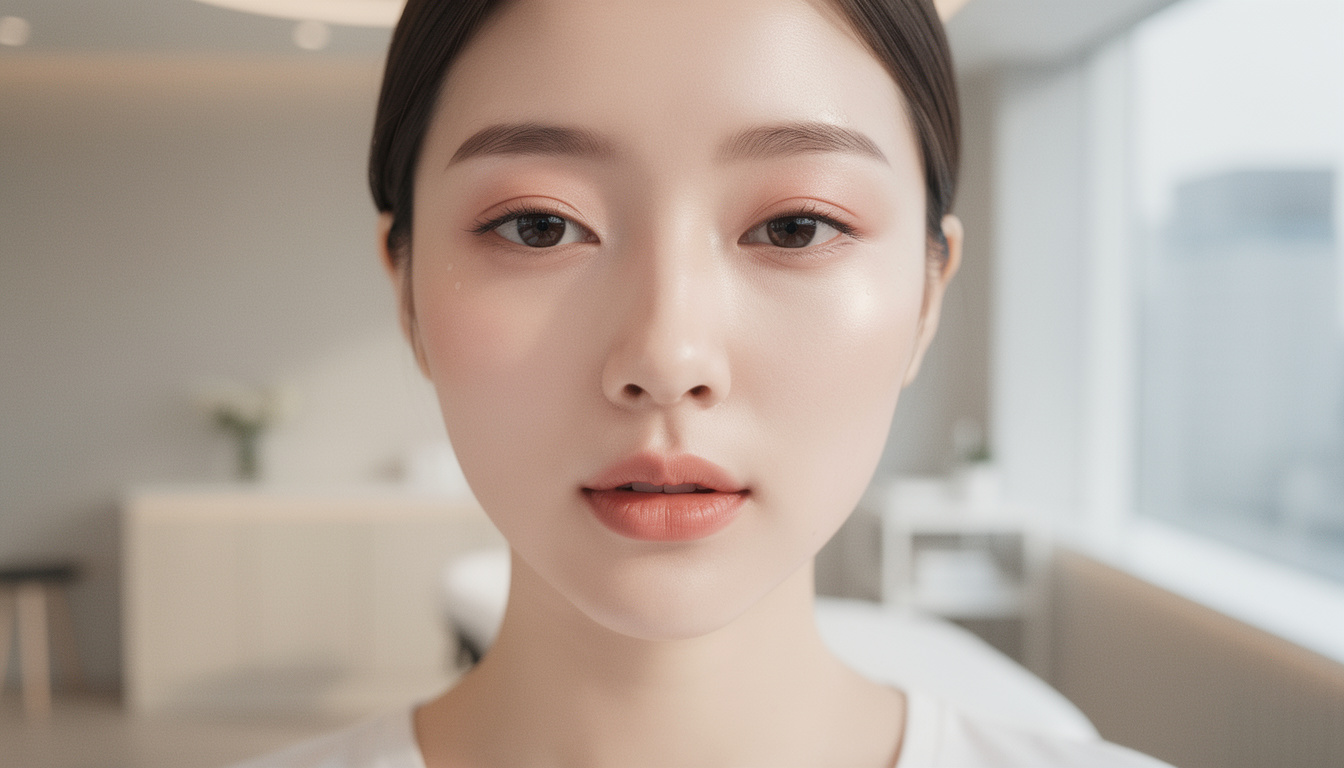 Under-eye fat repositioning consultation at a Korean cosmetic clinic in Gangnam