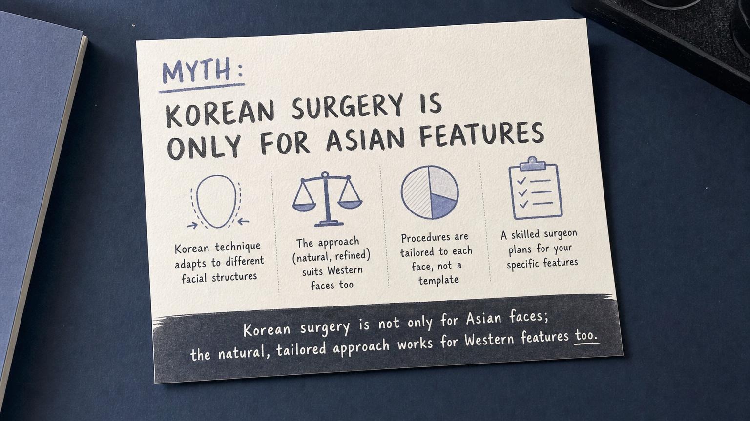 Myth: Korean surgery is only for Asian features, the tailored approach works for Western faces too