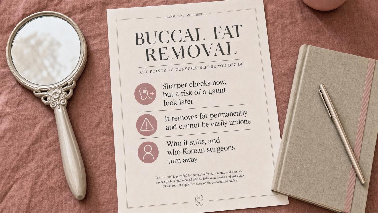 Buccal fat removal: sharper cheeks now, but a permanent decision with an aging risk