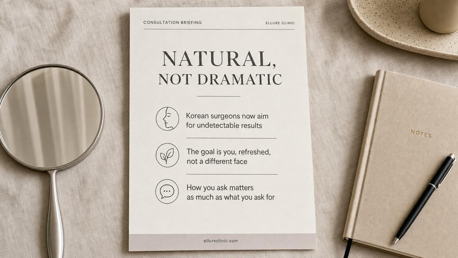Natural not dramatic: Korean surgeons aim for undetectable results 2026