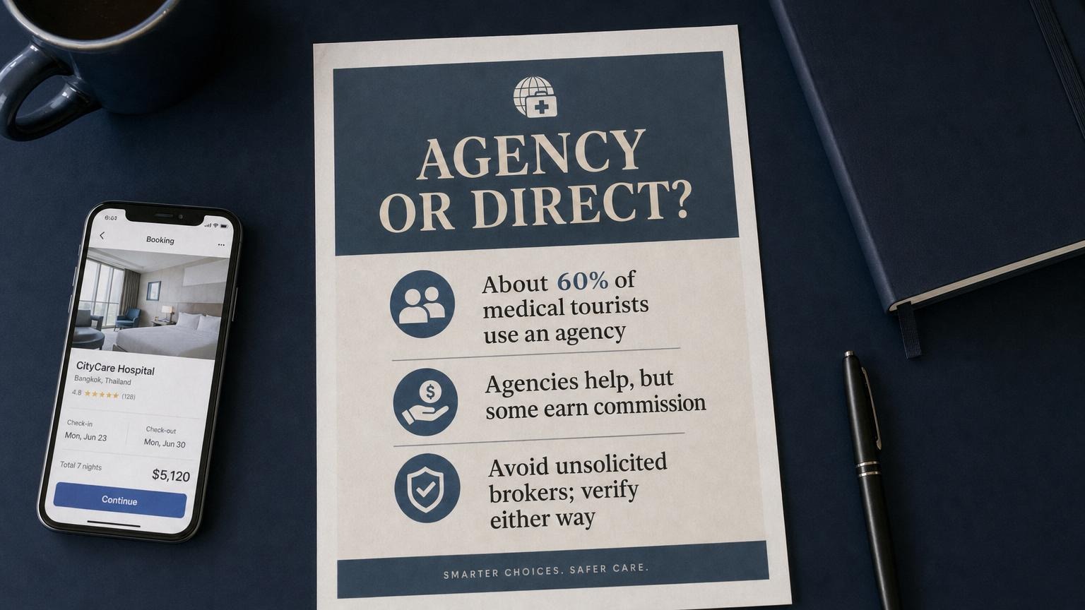 Agency or direct? ~60% use an agency; verify either way