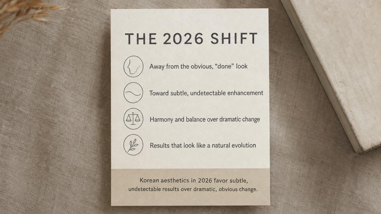 The 2026 shift: subtle, undetectable results over dramatic change