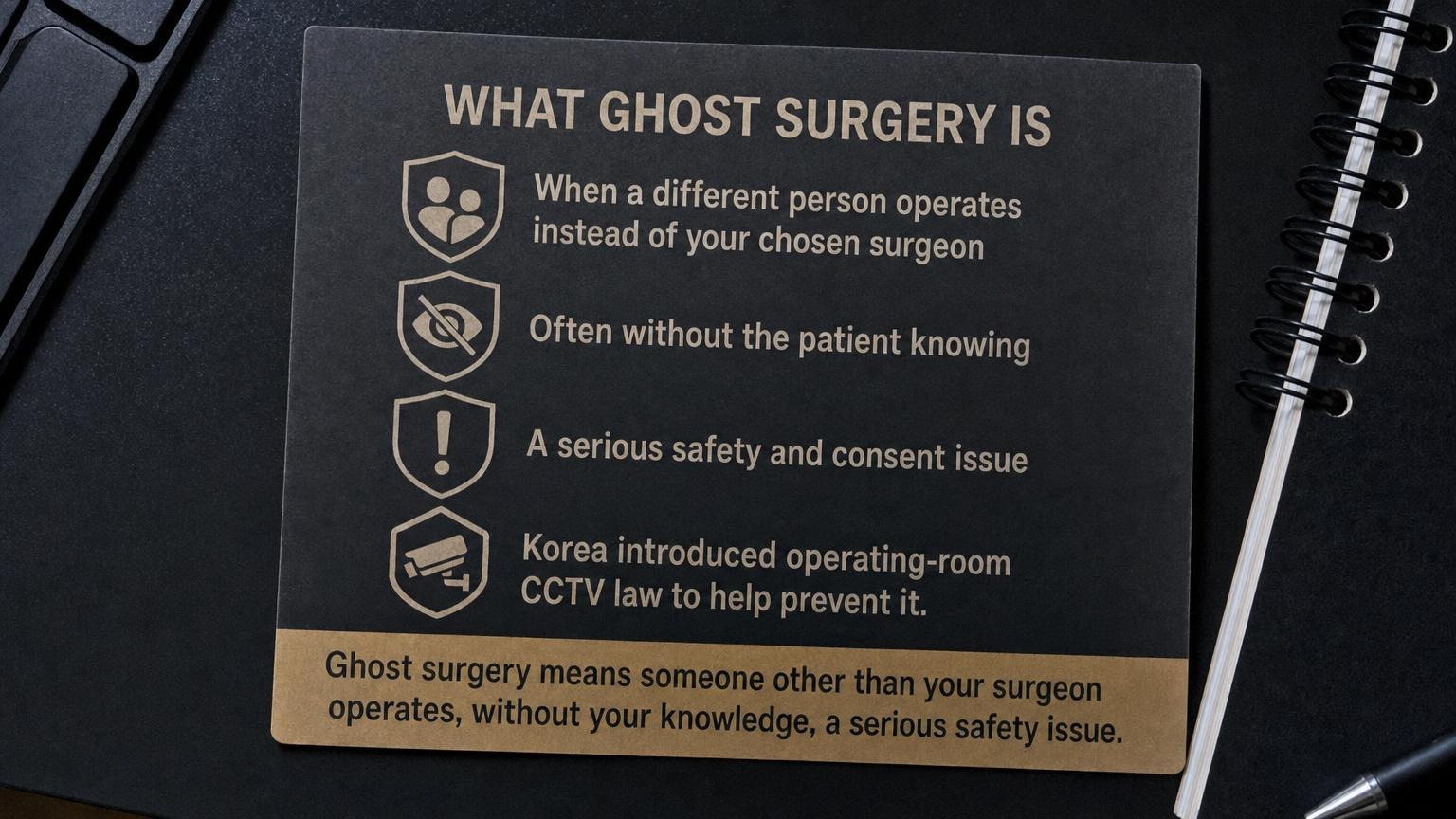 What ghost surgery is: someone other than your surgeon operates, without your knowledge