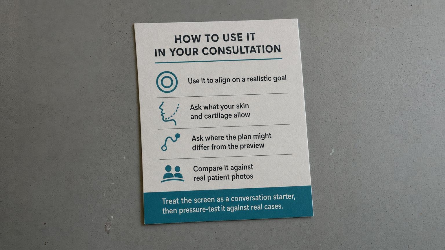 How to use simulation in your consultation: align goals and pressure-test against real cases