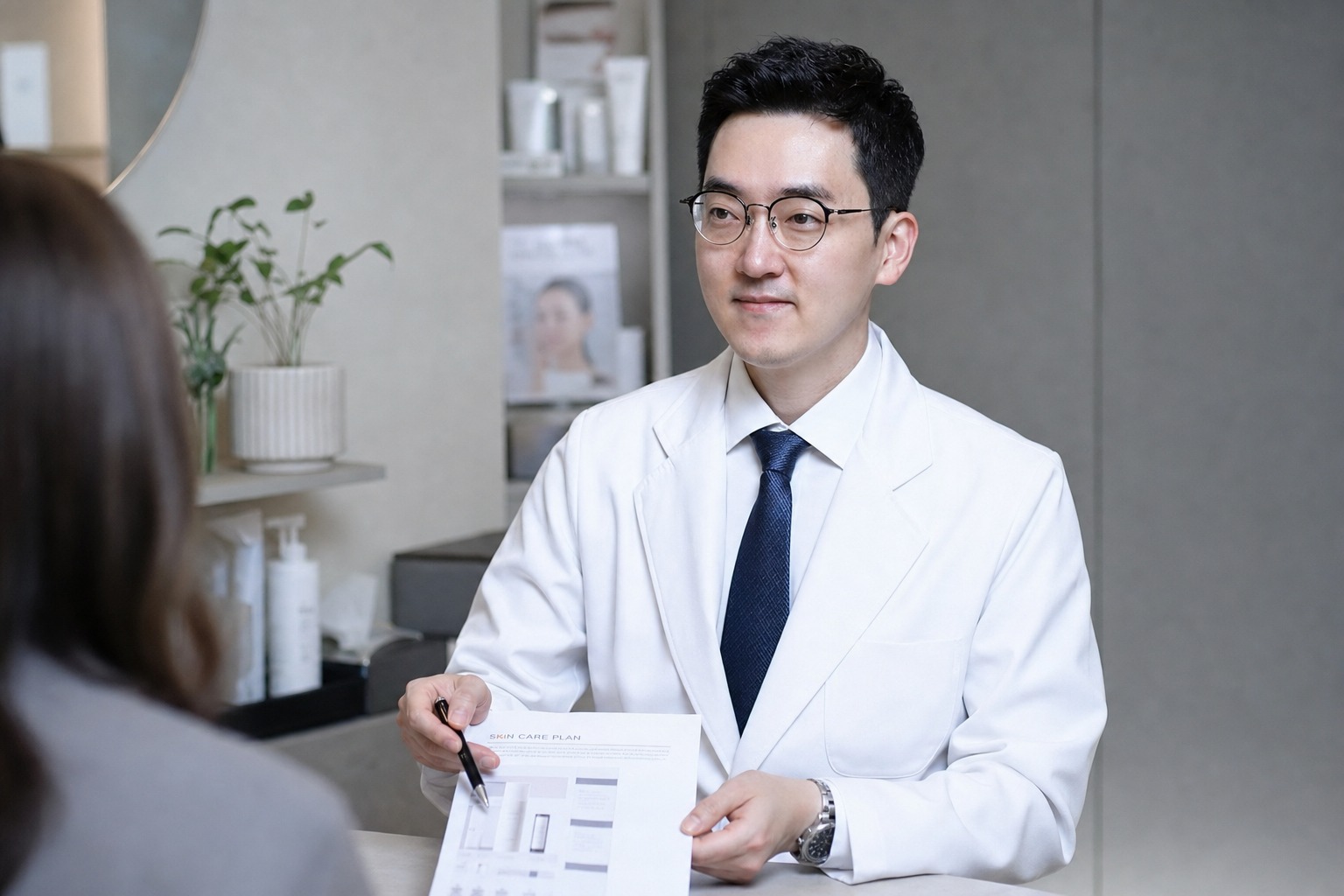Dr. Jung Min Su at Link Plastic Surgery on a tailored, honest long-term skin plan